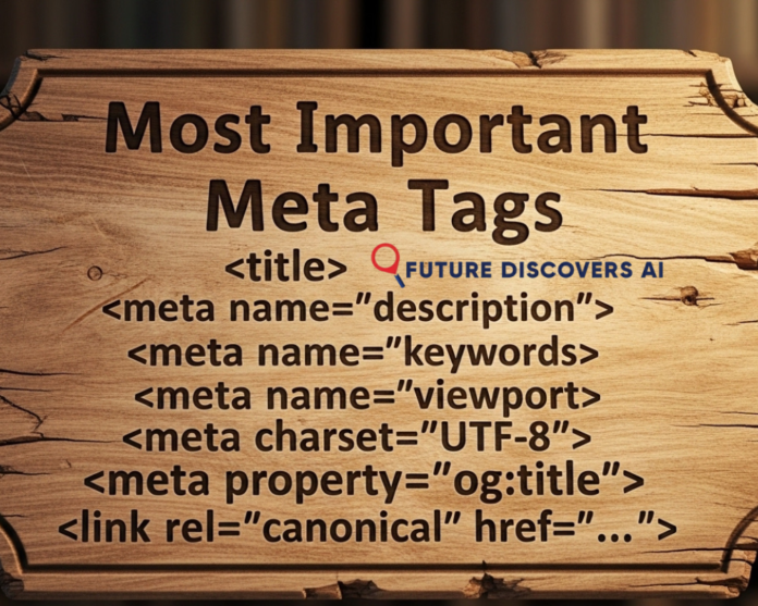 10 Most Important Meta Tags You Require to Know For SEO